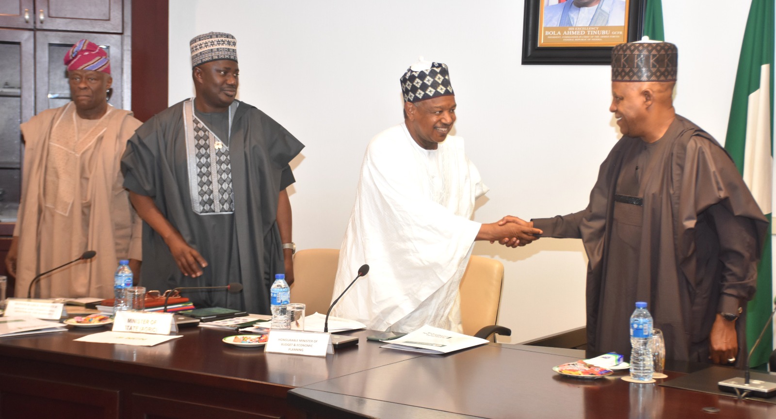 Vice President Kashim Shettima and Senator Abubakar Atiku Bagudu