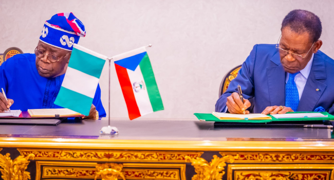 President Tinubu signs agreement on Gas pipeline