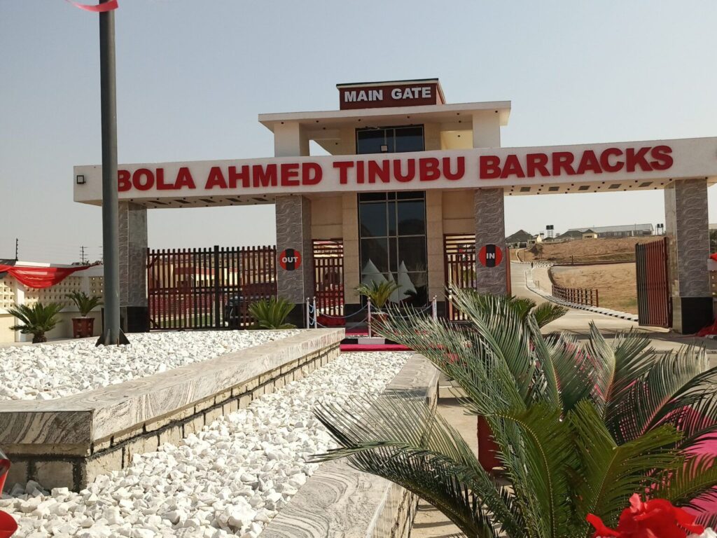 President Tinubu Commissions Bola Ahmed Tinubu Barracks in Abuja