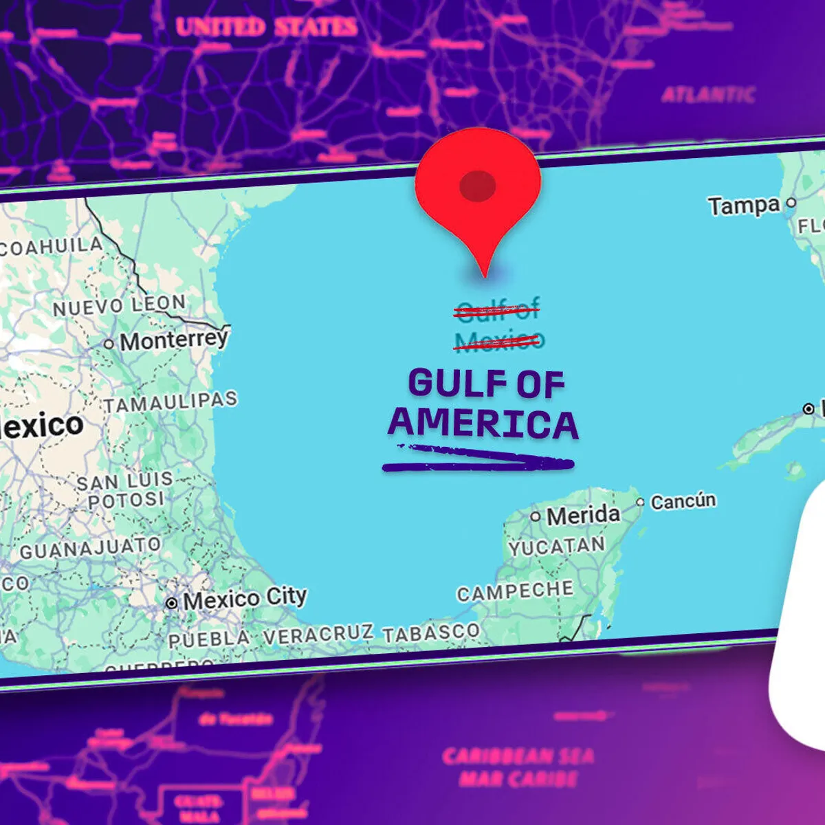 Google Maps Renames Gulf of Mexico To Gulf of America