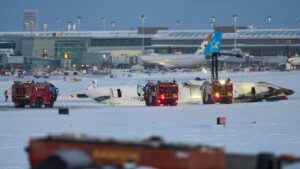 Three persons critically injured After plane flips at Toronto Airport