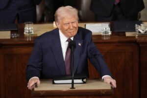 Trump Defends Policies in First Congressional Address