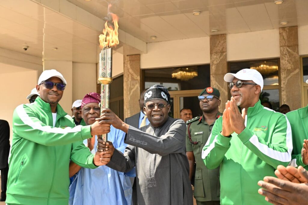 President Tinubu Flags Off Torch of Unity for 22nd National Sports Festival